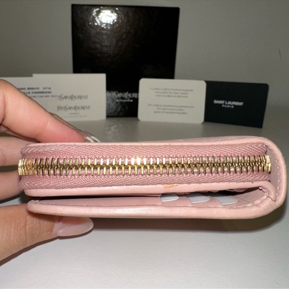 MONTHLY GIVEAWAY 10/24-11/24 Saint Laurent YSL Compact Wallet EUC IN BOX - Picture 6 of 10